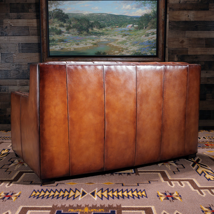 Adler Burnished Leather Loveseat