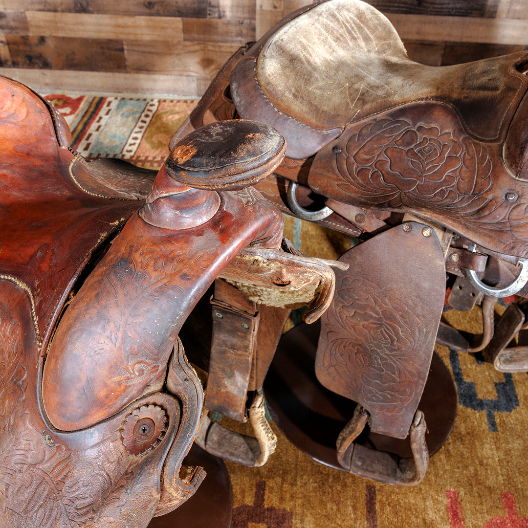 Ranch Hand Saddle Bar Stool | Authentic Bar Stool Saddles – Hat Creek ...