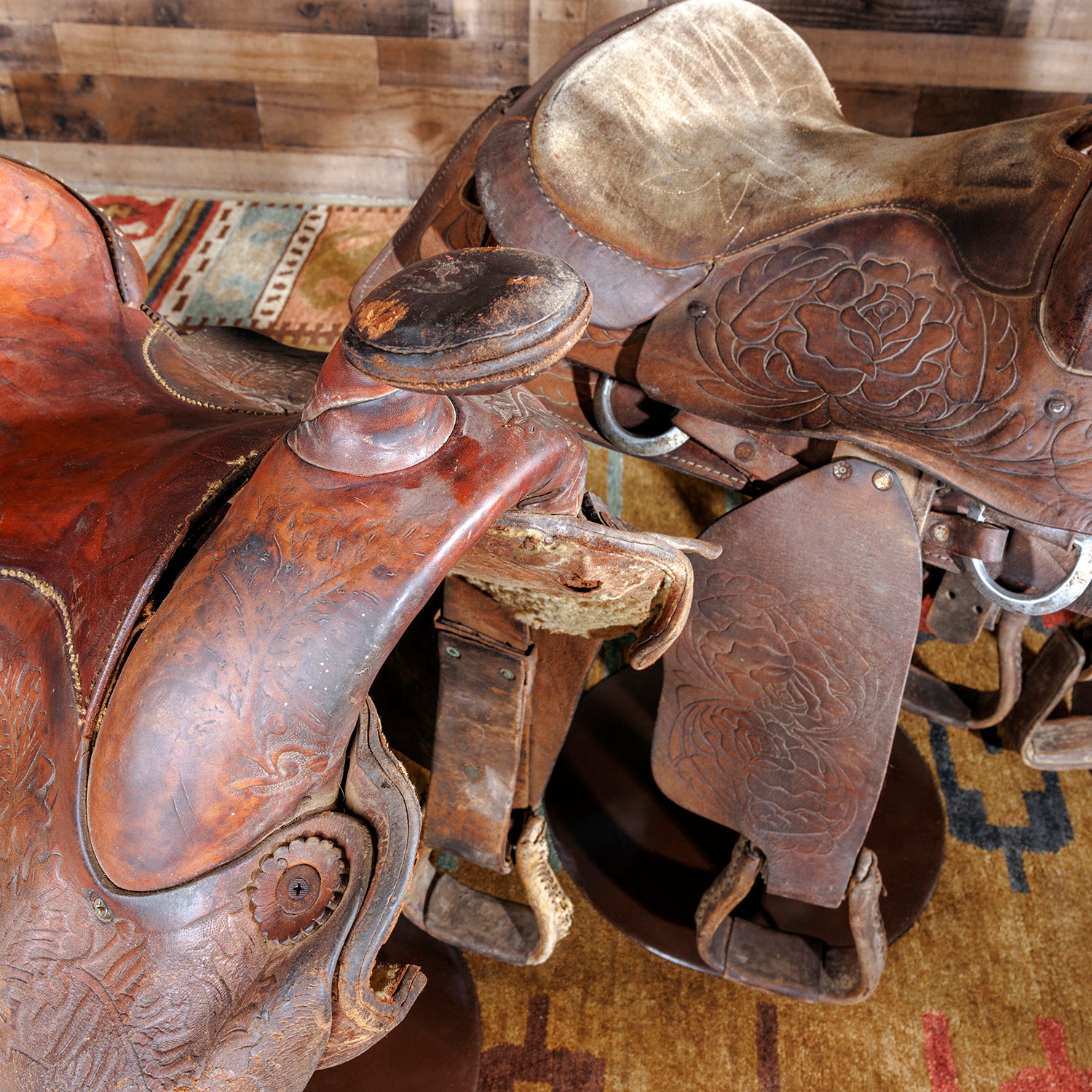 Ranch Hand Saddle Bar Stool | Authentic Bar Stool Saddles – Hat Creek ...