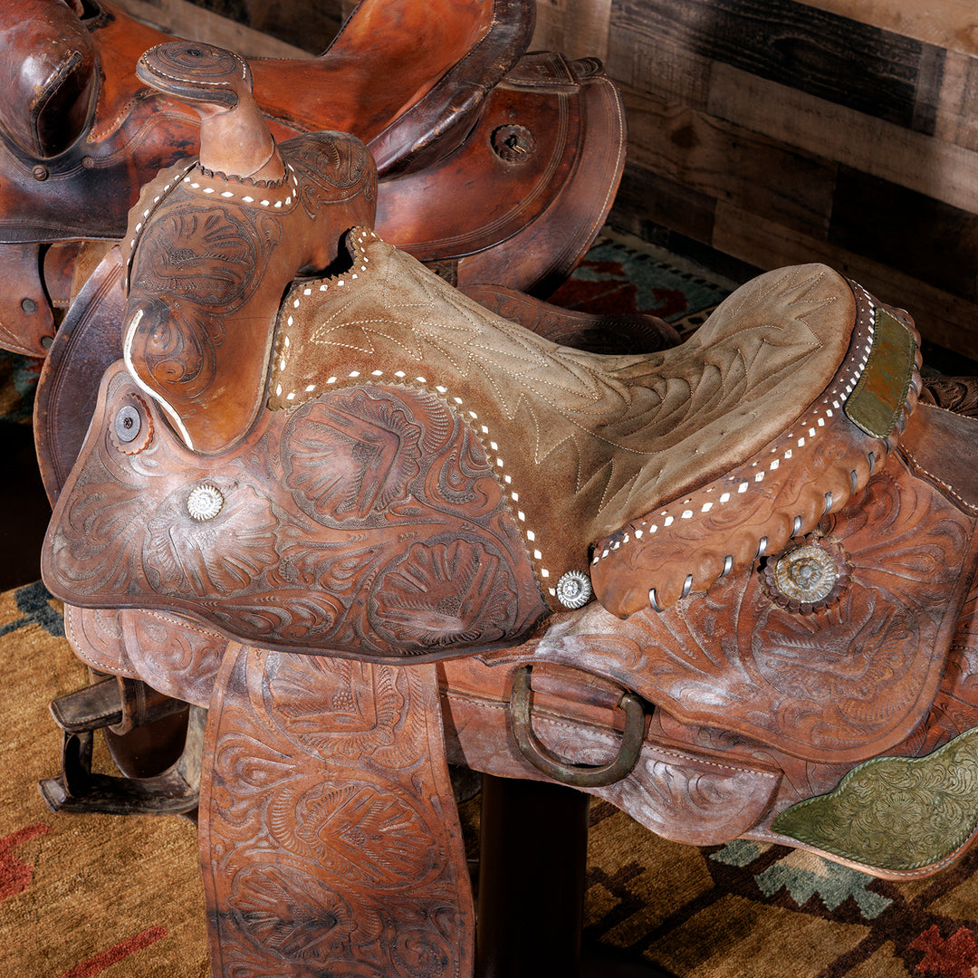 Ranch Hand Saddle Bar Stool | Authentic Bar Stool Saddles – Hat Creek ...