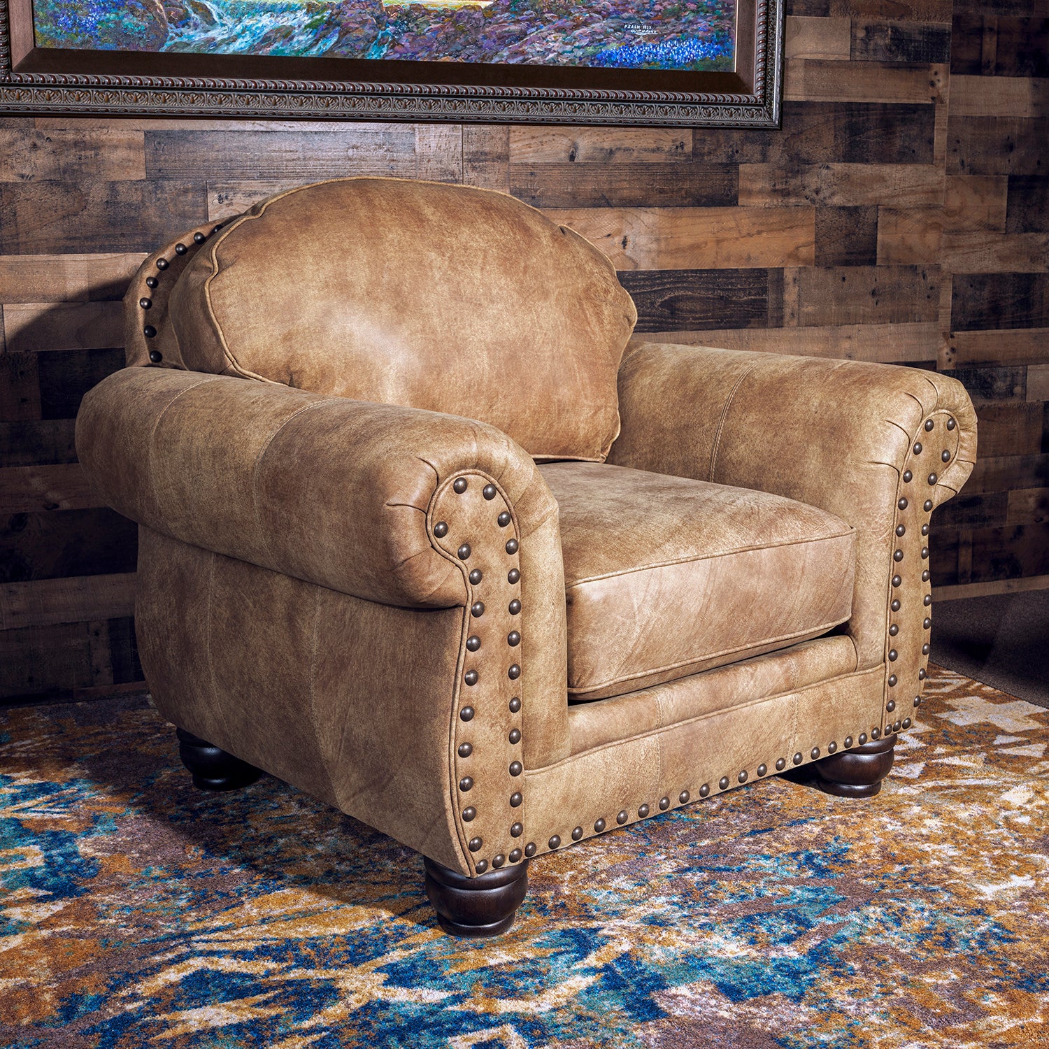 Distressed deals leather chair