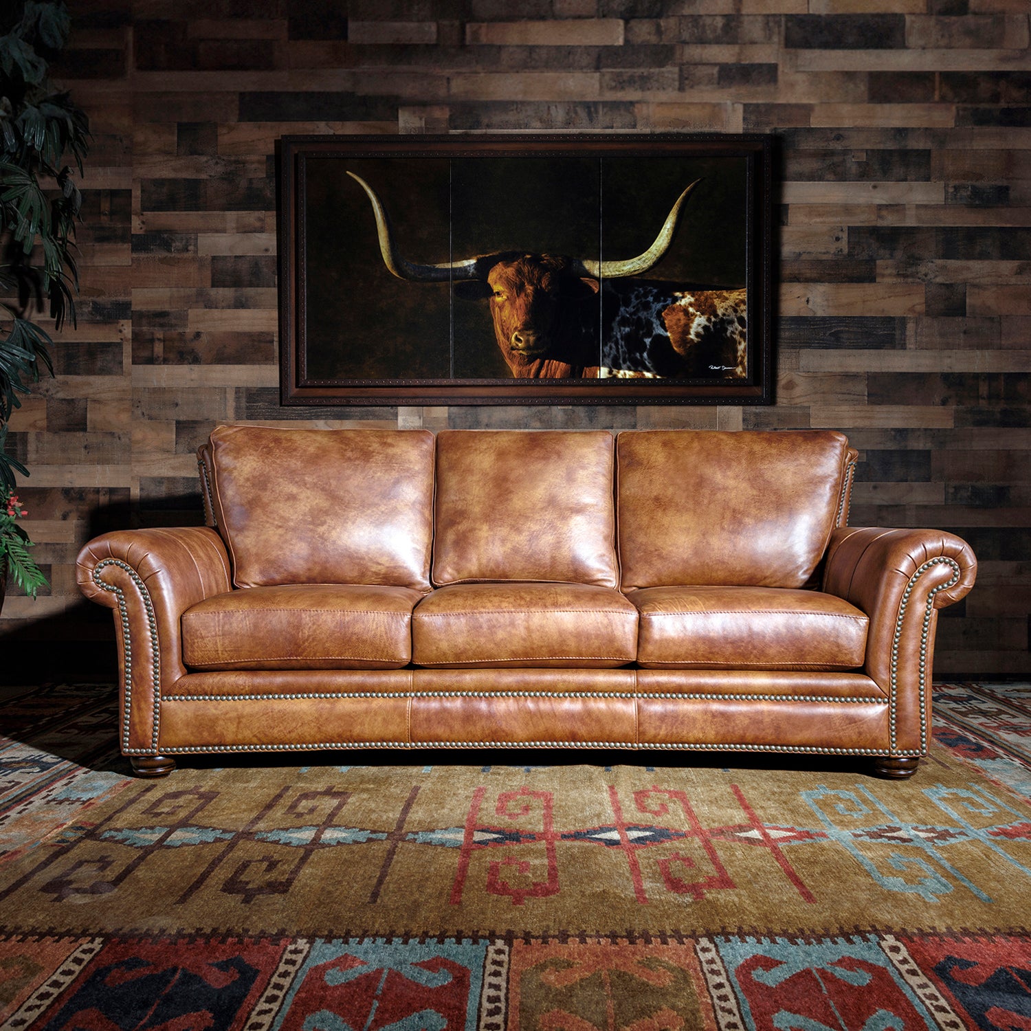 Kayhill Western Leather Sofa | Western Leather Sofas – Hat Creek Interiors
