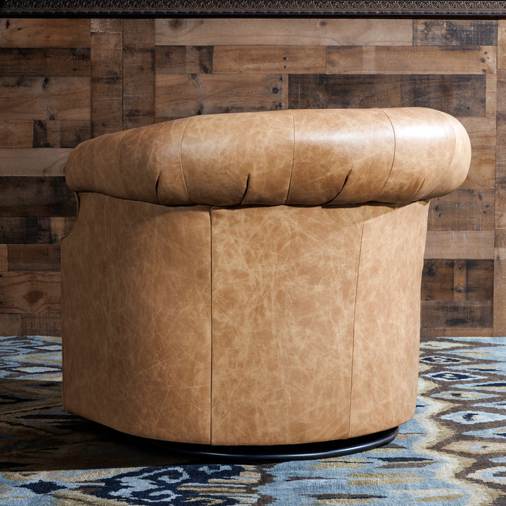 Tumbleweed Tan Leather Thinking Chair