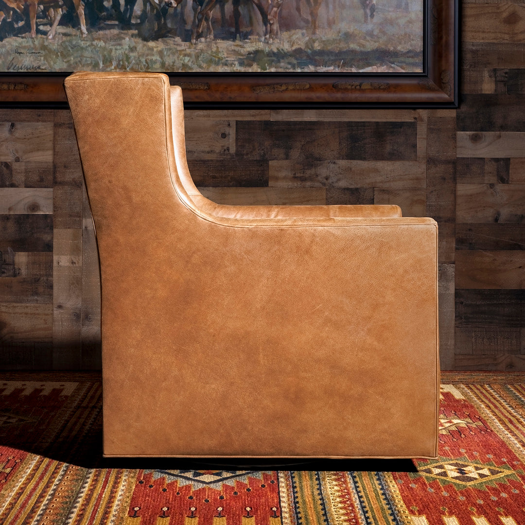 western swivel chair