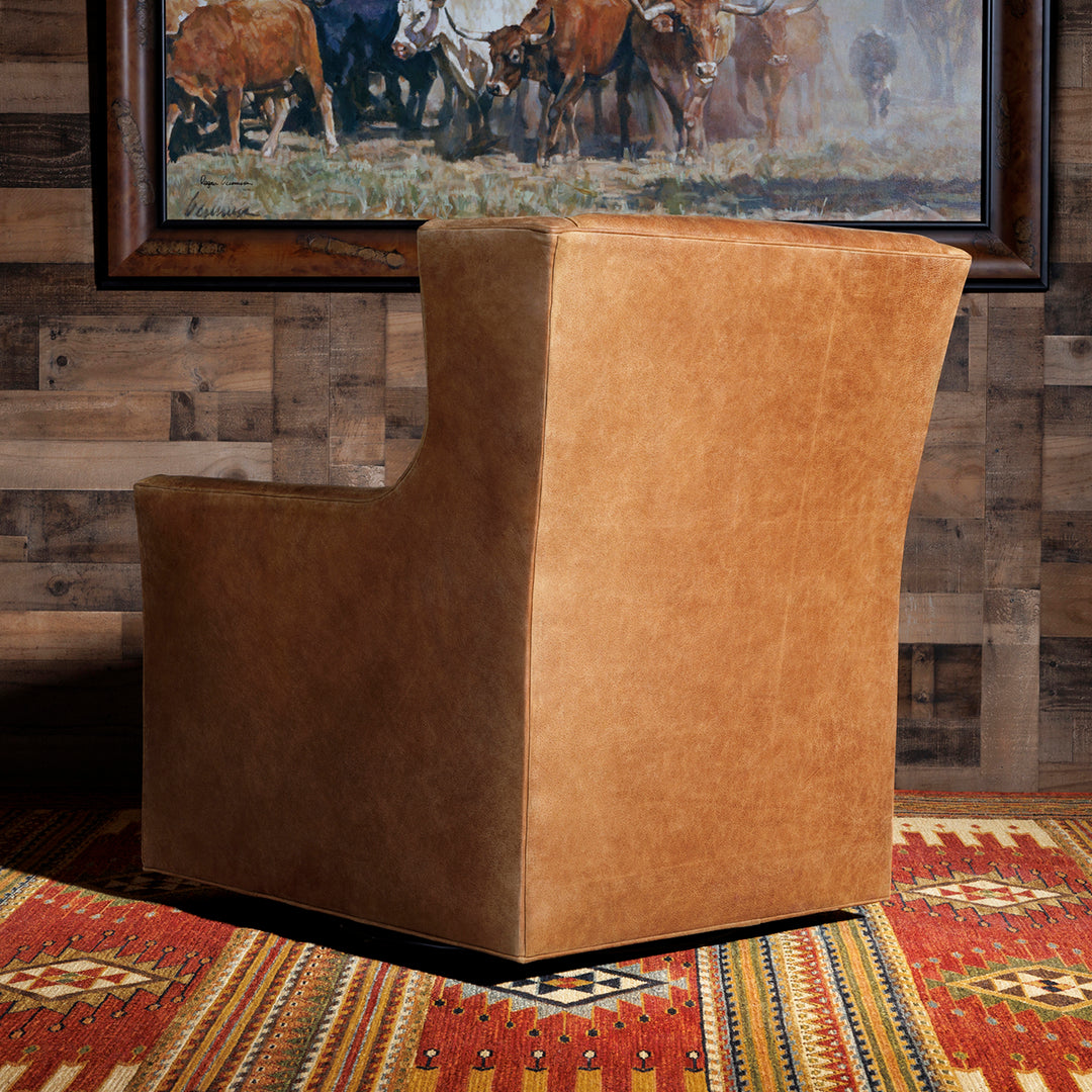 western swivel chair