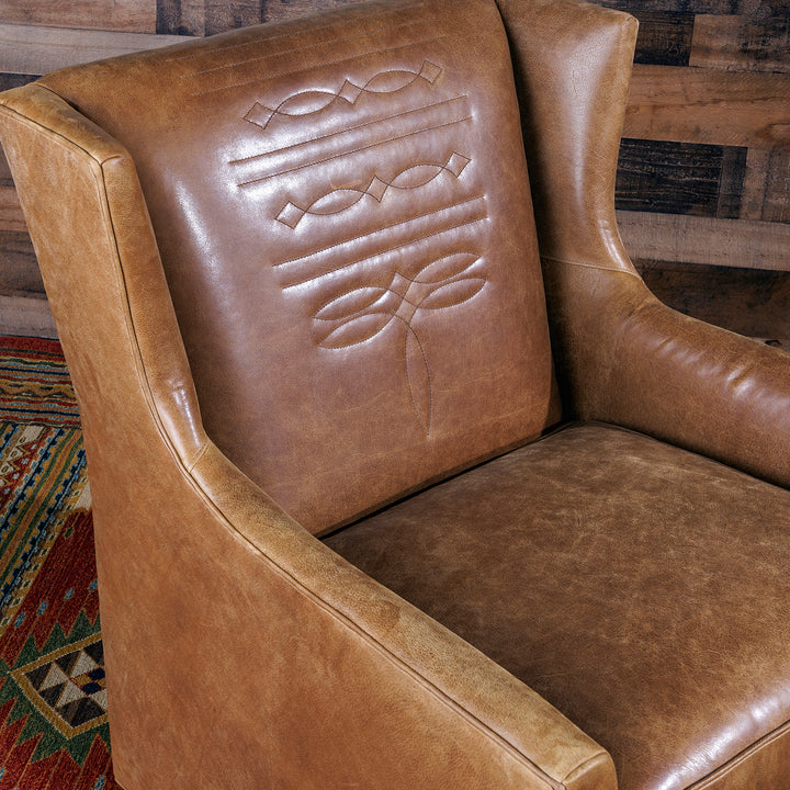 western swivel chair