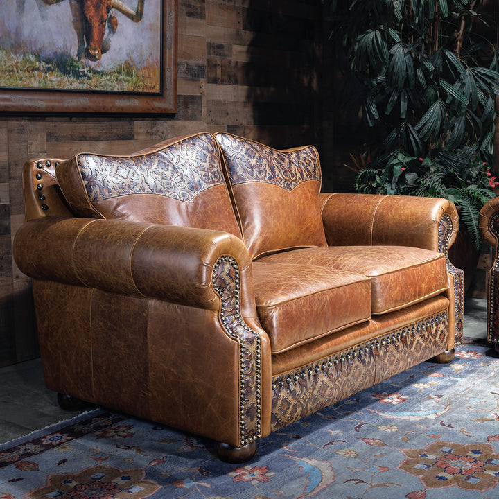 Bosque Western Leather Loveseat