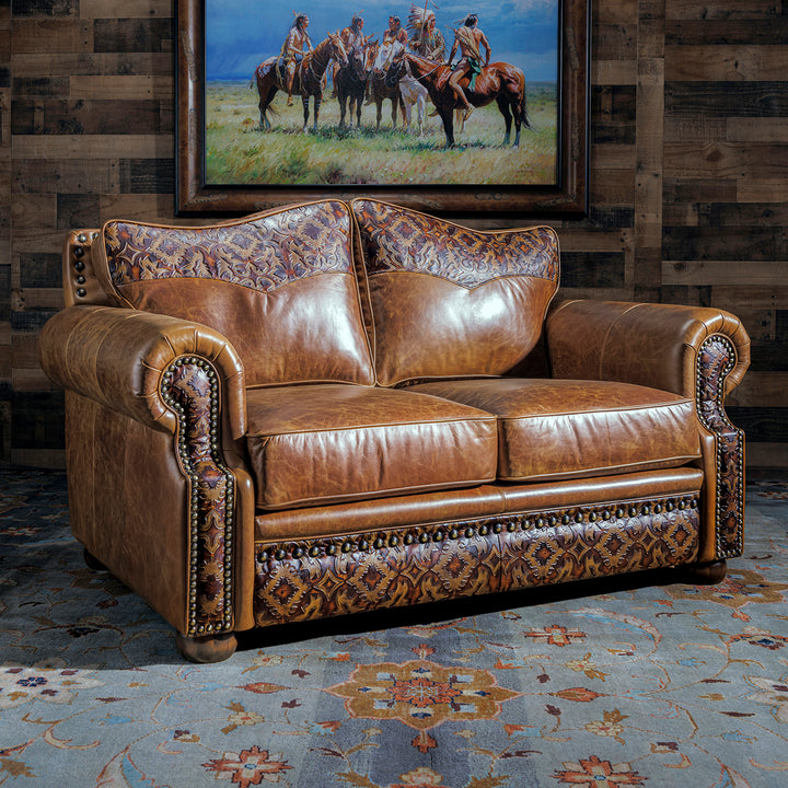 Bosque Western Leather Loveseat