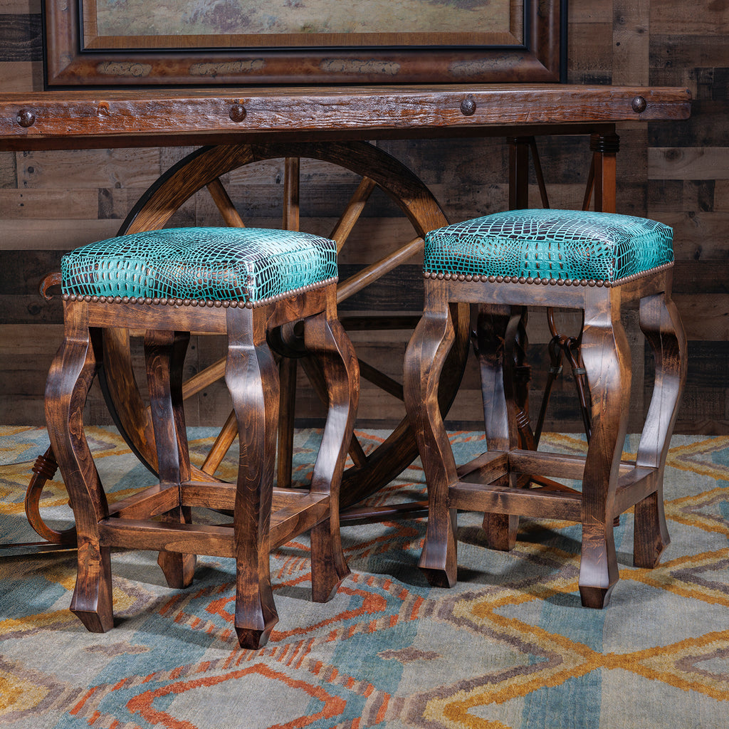 turquoise-gator-saddle-stool-