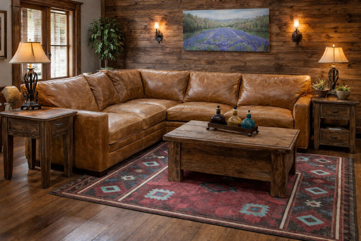 Cambridge Sycamore Leather Sectional