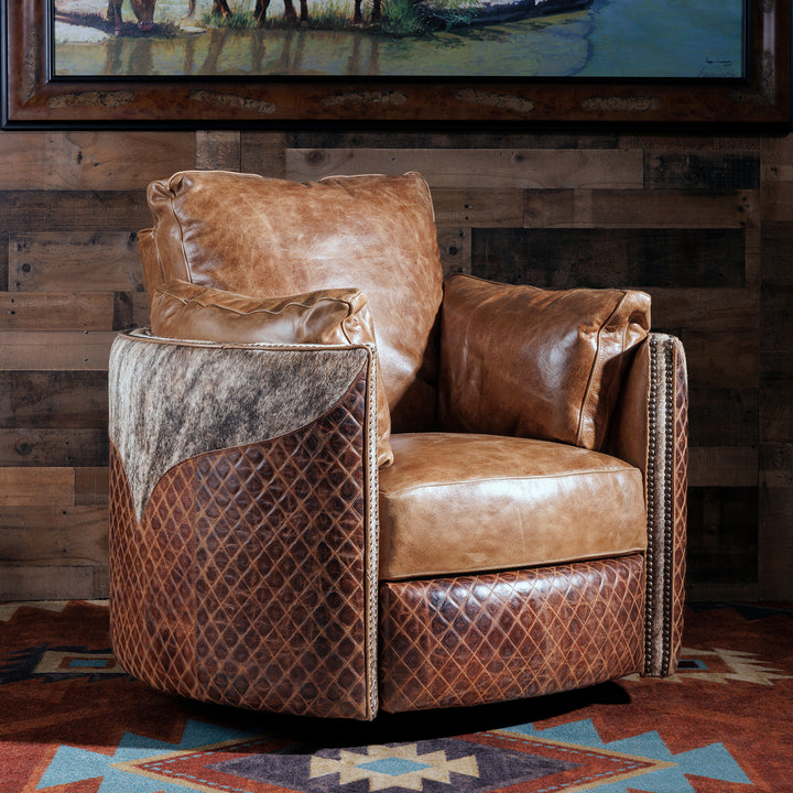 Southfork Cowhide Snug Recliner