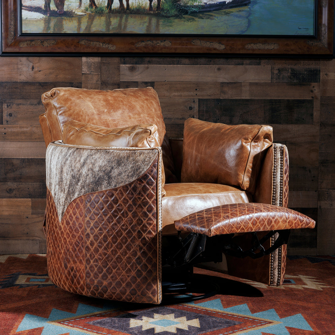 Southfork Cowhide Snug Recliner