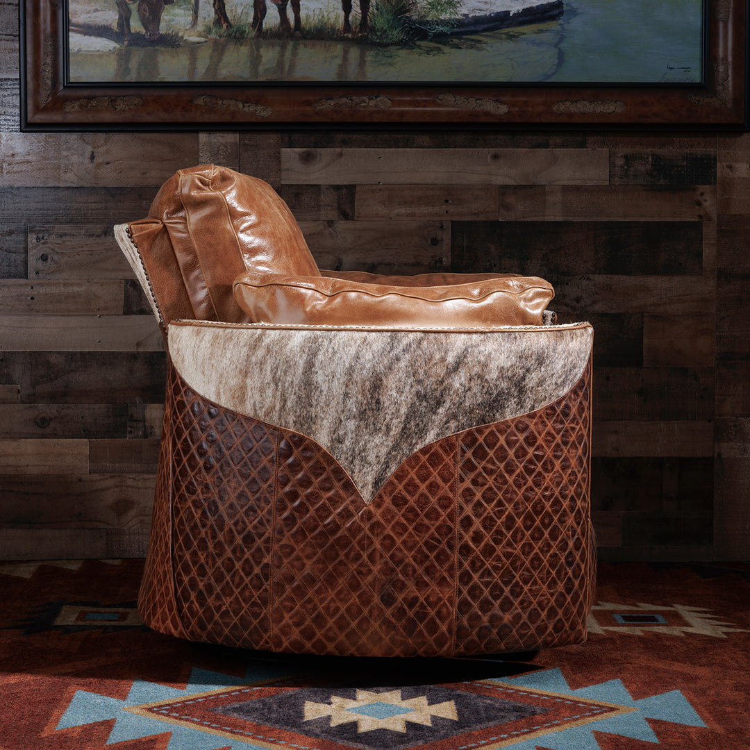 Southfork Cowhide Snug Recliner