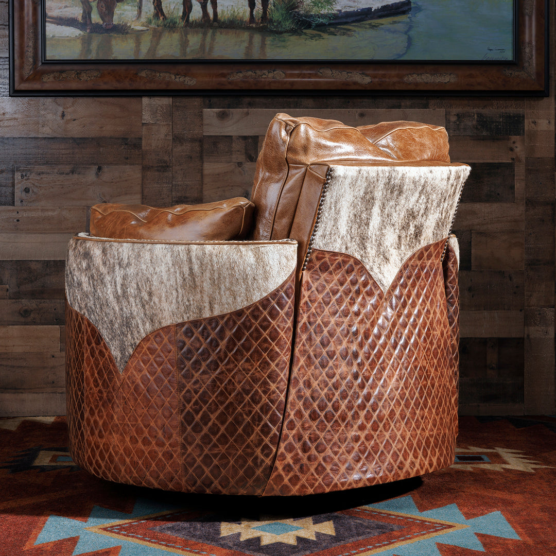 Southfork Cowhide Snug Recliner