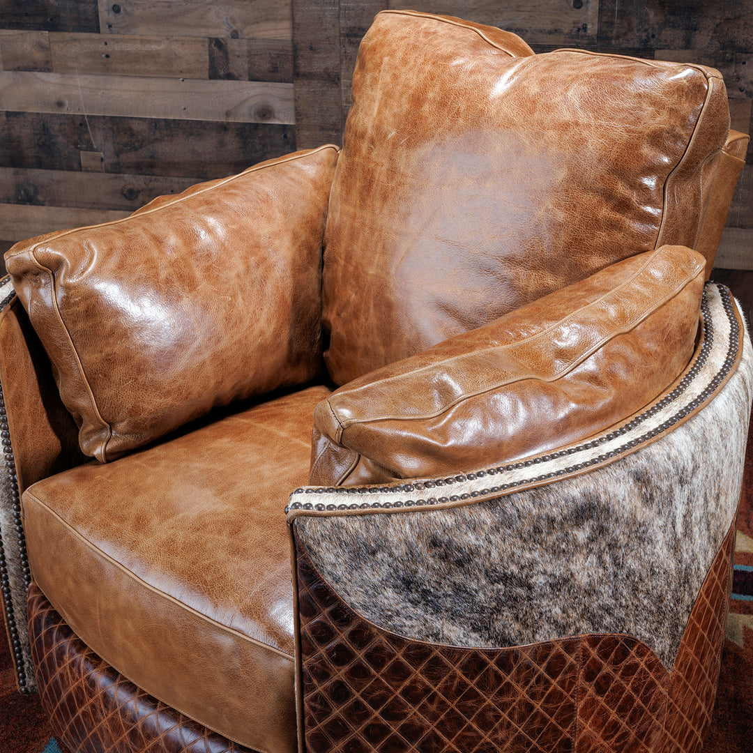 Southfork Cowhide Snug Recliner