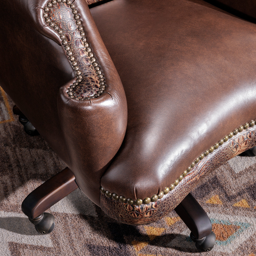 Croc Western Wingback Office Chair