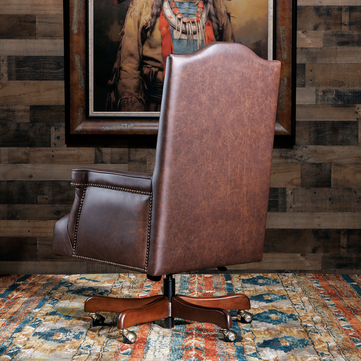 Gator Bayou Western Leather Office Chair