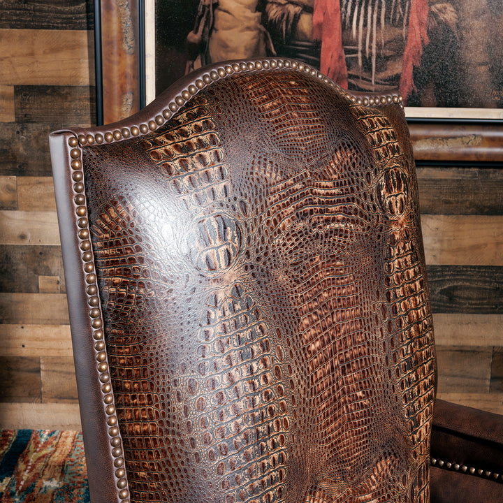 Gator Bayou Western Leather Office Chair