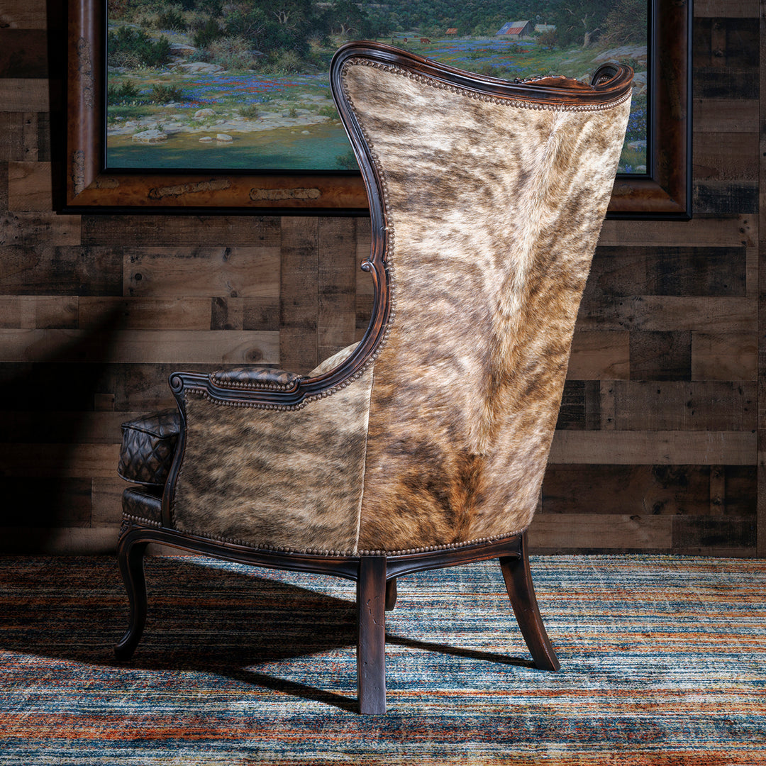 Danilla Carved Cowhide Chair