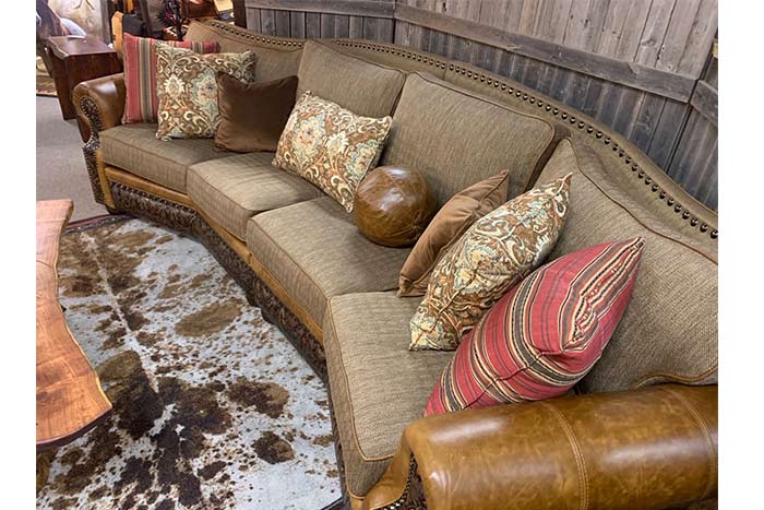 Burlington Leather Conversational Sofa