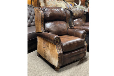 Chisum Leather & Cowhide Recliner