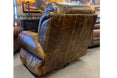 Coralino Swivel-Glider Recliner with Cowhide and Gator Leather Recliner