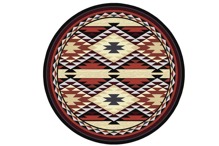 Diamond Rio Rust Rug - Western Area Rug - Diamond-Shaped Pattern – Hat ...