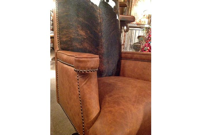 Cowhide And Leather Office Chair