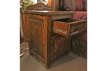 Western Leather Nightstand