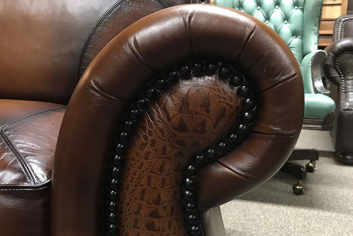 Grande Sofa With Croc Accents