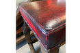 Andres Red Leather Stool