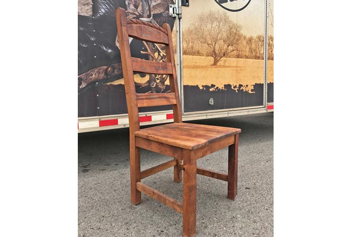 Mesquite Dining Chair With Turquoise Inlay