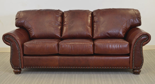 Midland Sofa With Gator Embossed Leather