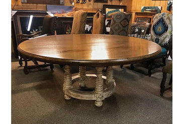 Melrose Two Tone Round Dining Table
