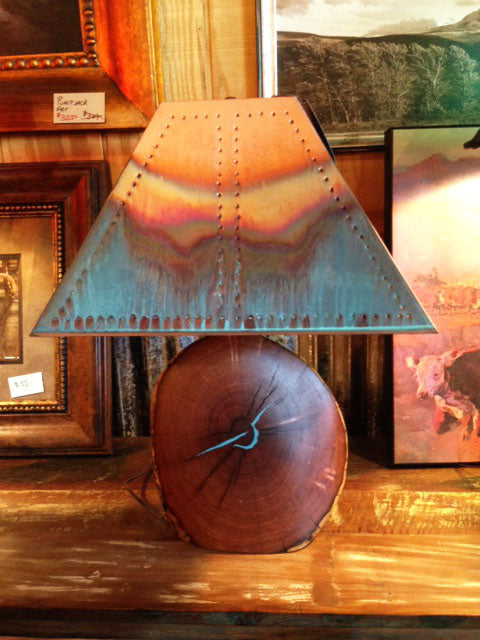 Mesquite Turquoise Inlay Lamp
