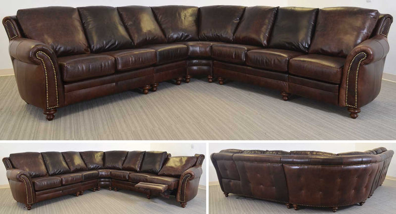 San Angelo Leather Sectional