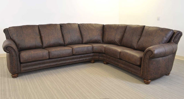 San Angelo Leather Sectional