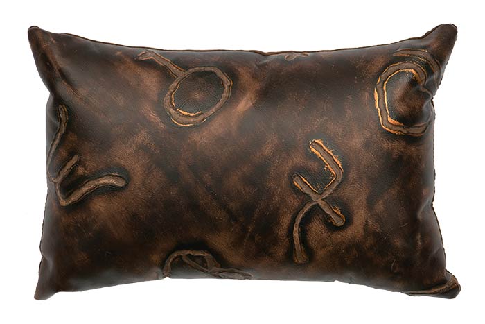 Brands Kidney Leather Pillow