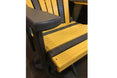 Yellow Poly Outdoor Swivel Glider