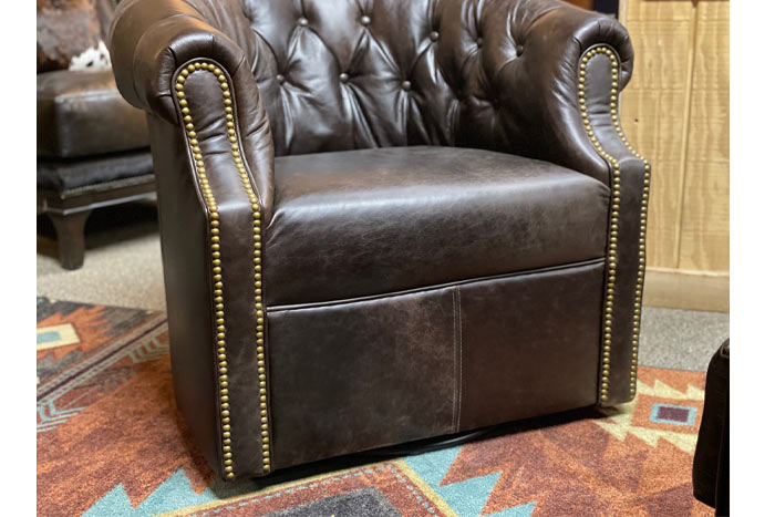 Leather Thinking Chair - Chocolate Brown