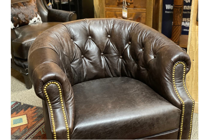 Leather Thinking Chair - Chocolate Brown