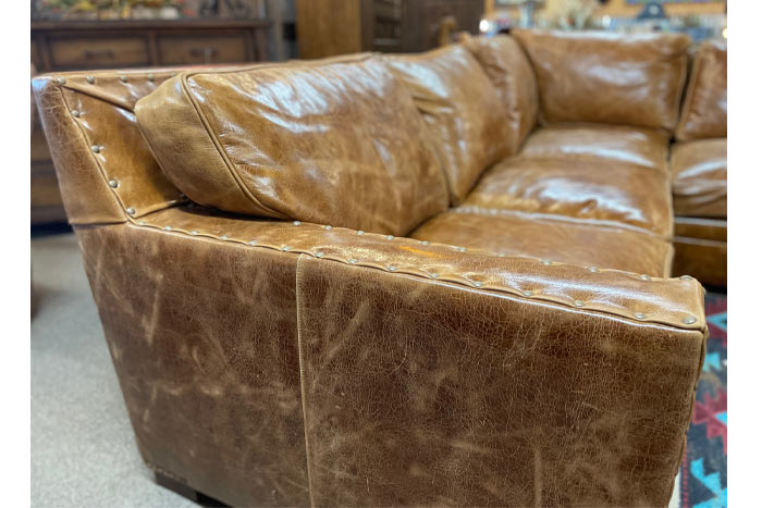 Cambridge Sycamore Leather Sectional