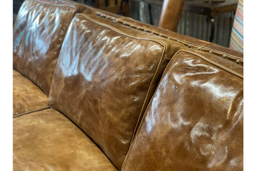 Cambridge Sycamore Leather Sofa