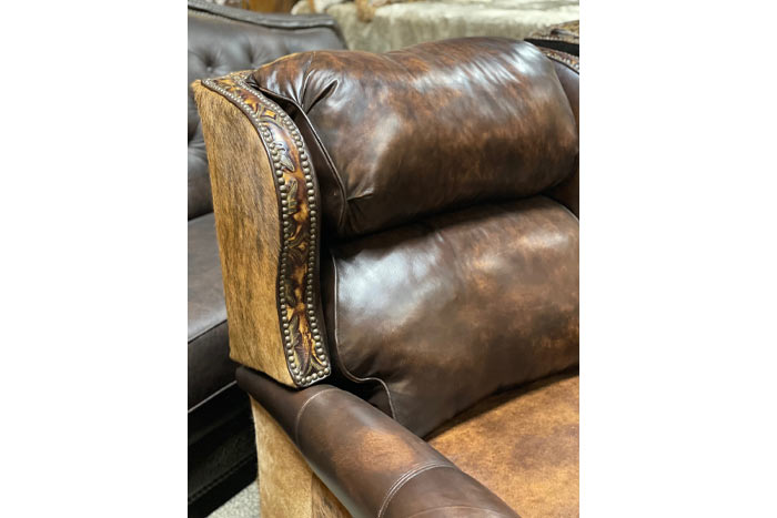 Chisum Leather & Cowhide Recliner