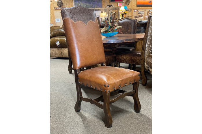 Reynosa Dining Chair - Caramel Leather