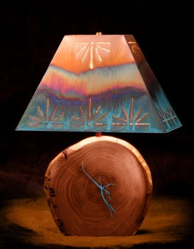 Mesquite Turquoise Inlay Lamp