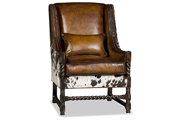 Cheyenne Leather/Cowhide Chair