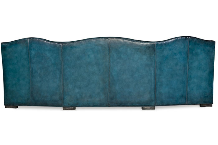 Barton Turquoise Leather Sofa