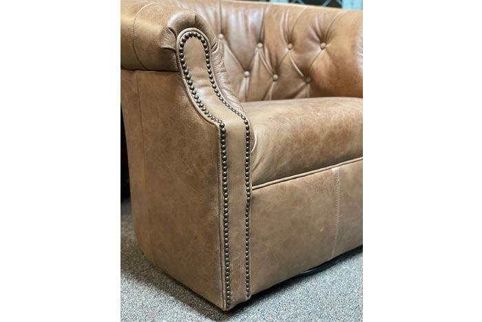 Leather Thinking Chair - Tan